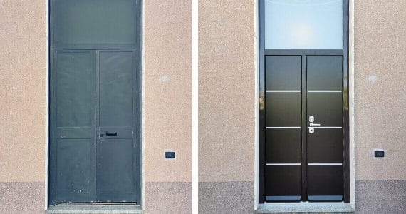 Installazione Porta Blindata Sopraluce a Varedo