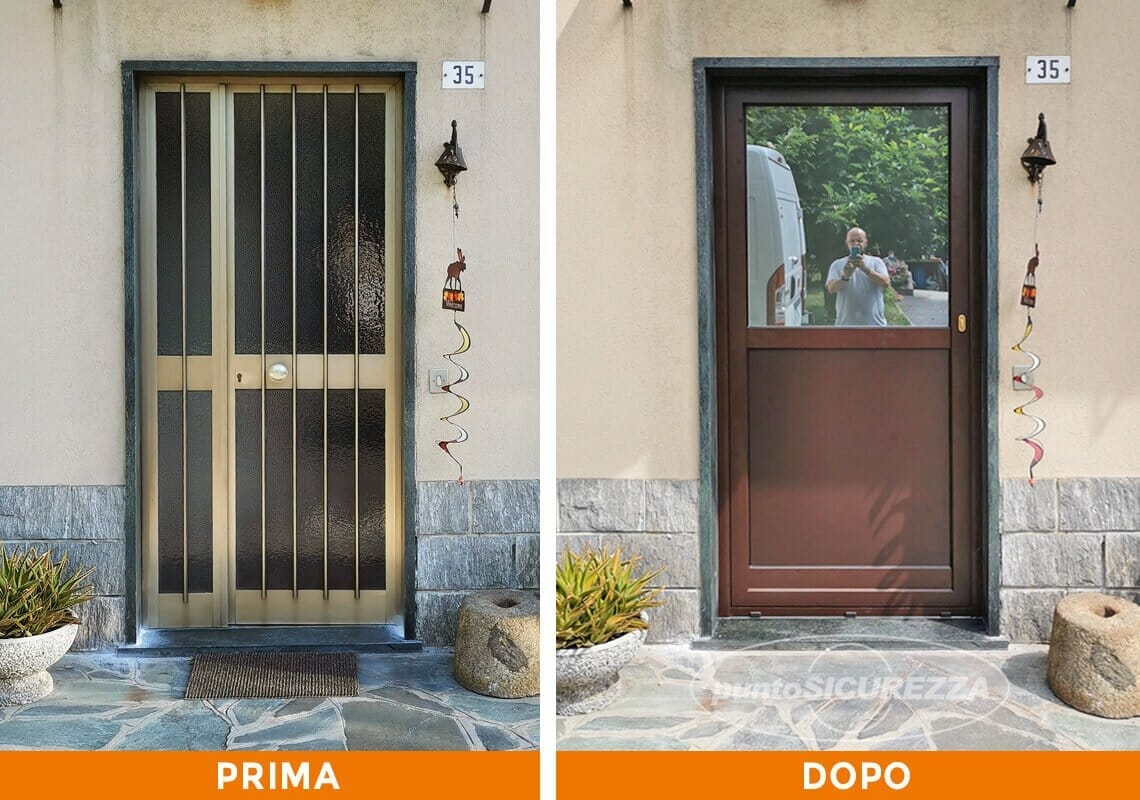 Installazione Portoncino in alluminio a Lecco