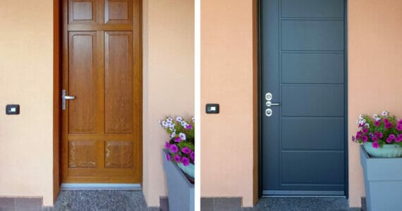 Installazione Porta blindata e Grate Cremella (LC)