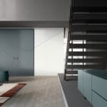 Porta interna scorrevole in legno verniciata