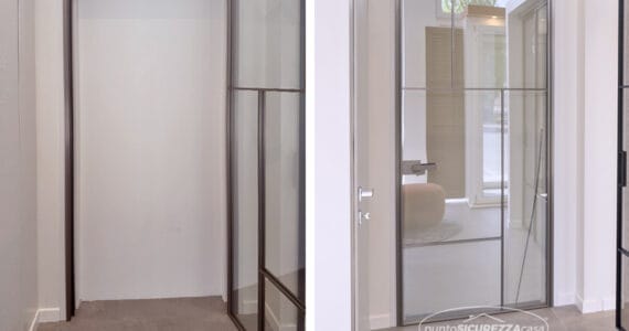 Installazione porte interne in vetro a Dolzago (LC)
