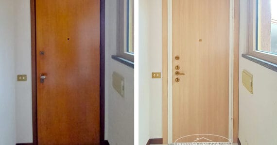 Installazione porta blindata a Sirone (LC)