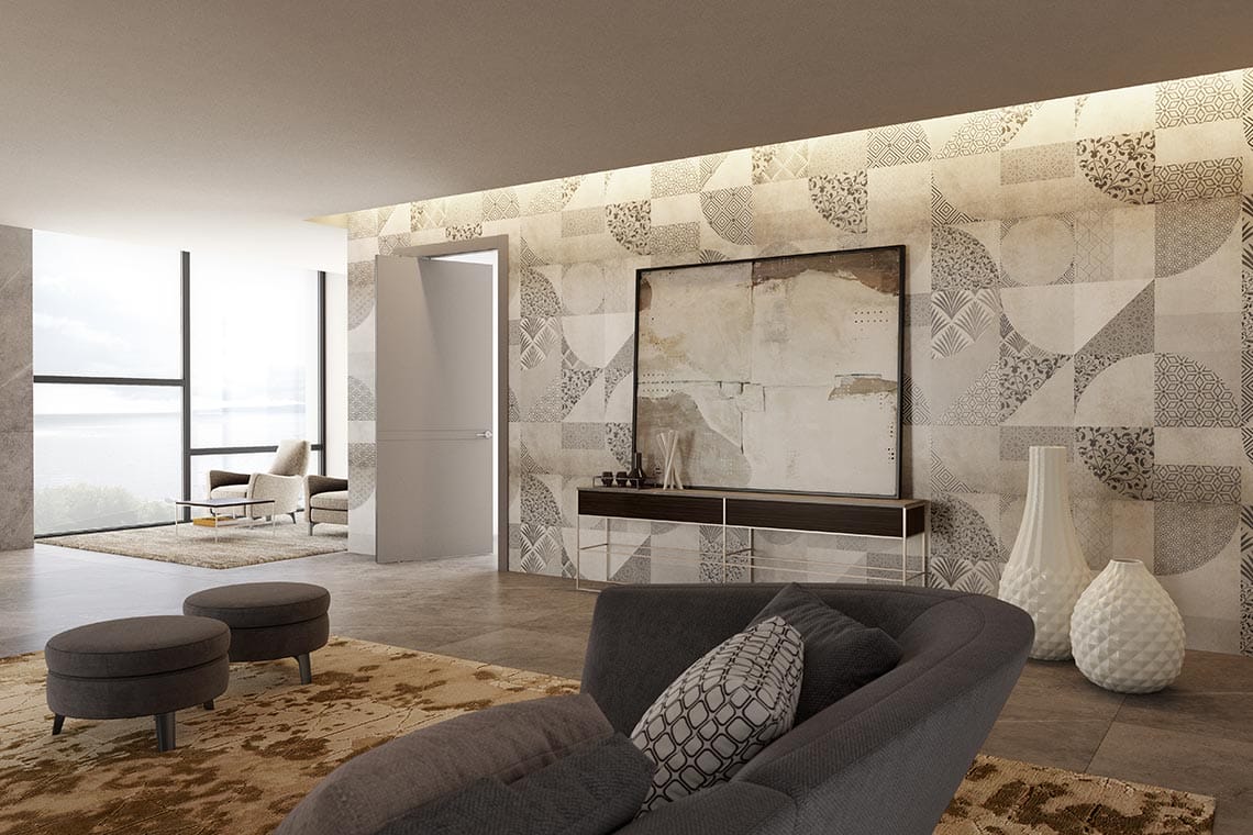 Porta interna rototraslante in legno