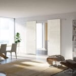 Porta interna scorrevole in legno