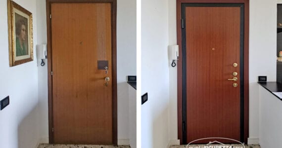 Installazione porta blindata a Como