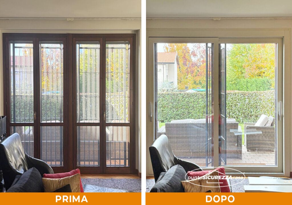 Installazione infissi legno alluminio dal profilo ridotto a Barzanò (LC)