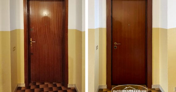 Installazione porta blindata a Veduggio con Colzano (MB)