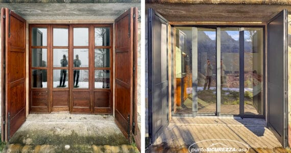 Installazione serramenti legno alluminio e antone a Ballabio (LC)