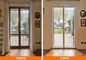 Installazione serramenti a Villa Cortese (MI): PRIMA e DOPO il nostro intervento