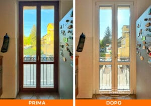 Installazione serramenti a Bosisio Parini (LC): PRIMA e DOPO il nostro intervento