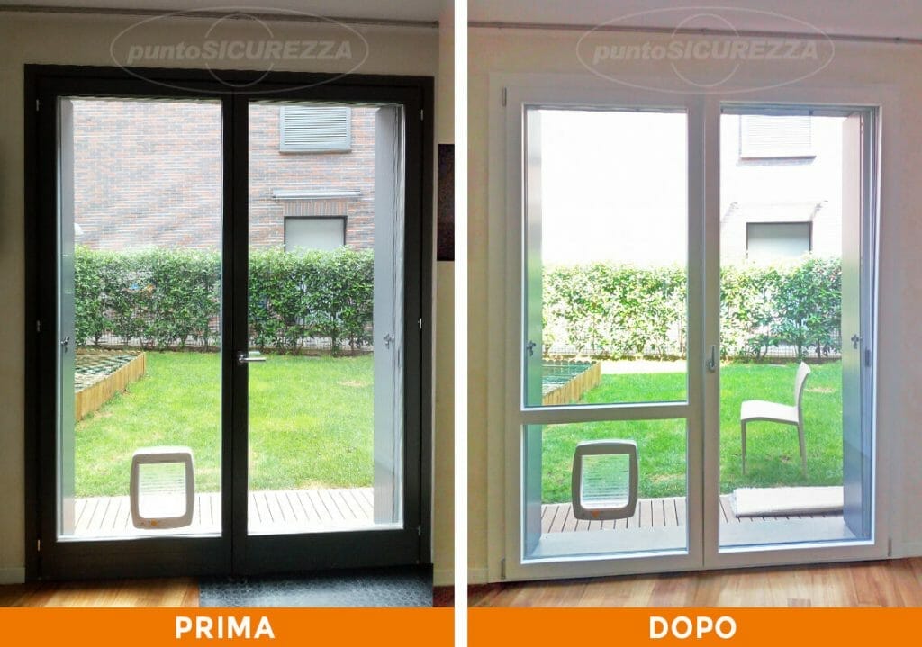 Installazione Infissi blindati bicolore a Milano