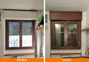 Installazione Infissi pvc effetto legno Milano