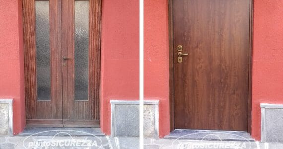 Installazione Porta blindata con vetro a Como