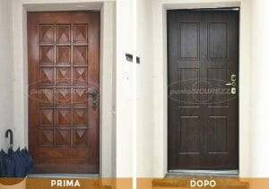 Installazione Porta blindata Legno PVC Chiasso