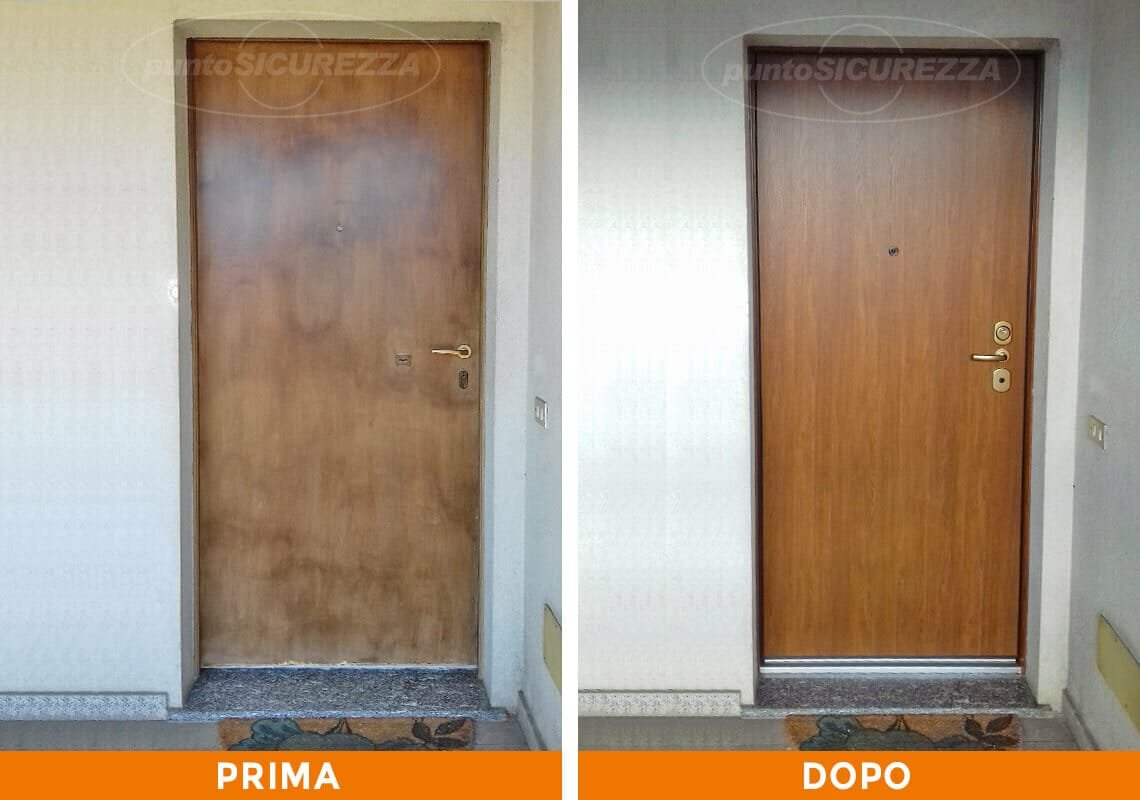 Installazione Porta blindata esterno pvc Lecco