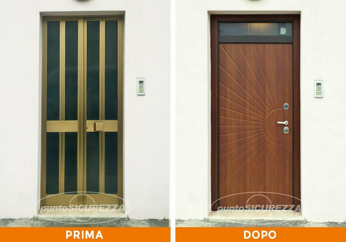 Installazione Porta blindata elettronica Lecco