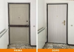 Installazione Porta blindata in legno a Como