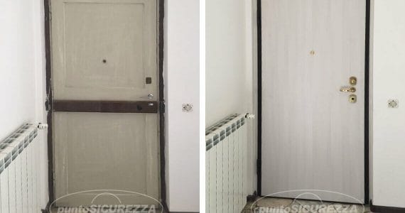 Installazione Porta blindata in legno a Como